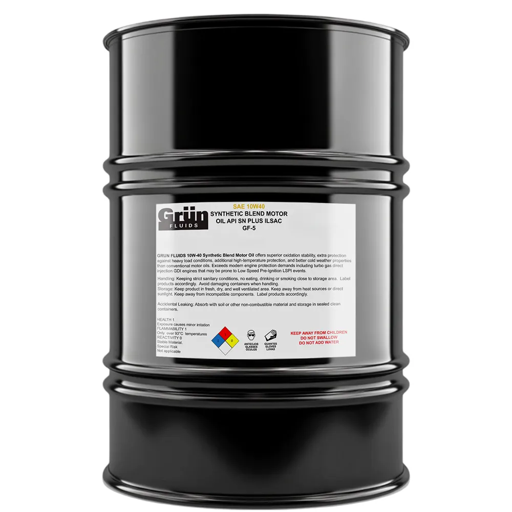 GRUN FLUIDS Synthetic Blend Motor Oils 10W40 SBMO